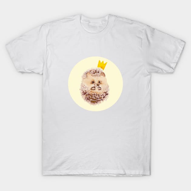 Hedgehog King T-Shirt by geep44